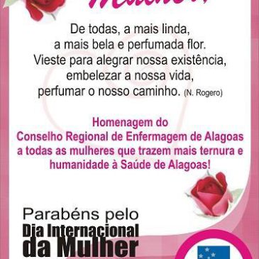 Homenagem do COREN-AL às mulheres