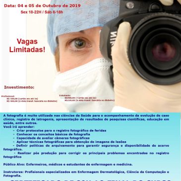 Curso de fotografia científica de feridas prepara enfermeiros