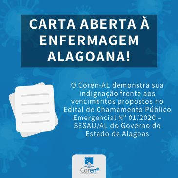 Carta Aberta à Enfermagem Alagoana