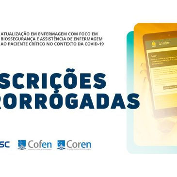 Inscrições para cursos de atualização em Covid-19 são prorrogadas