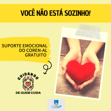 Coren-AL oferece programa de suporte emocional