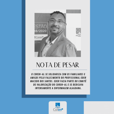Nota de pesar – Eder Macedo dos Santos
