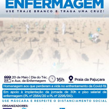 Entidades alagoanas preparam ato dia 20 de maio, dia do auxiliar e técnico em enfermagem