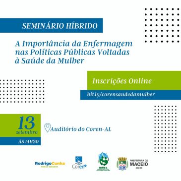 Coren-AL promove evento da Saúde da Mulher