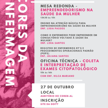 Cores da Enfermagem do mês de outubro traz o tema de forma prática para enfermagem