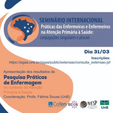 Seminário debate práticas da Enfermagem na Atenção Primária