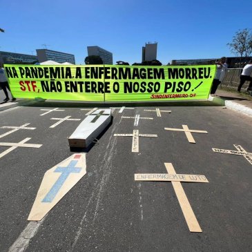 Enfermagem realiza ato nacional pelo piso em Brasília