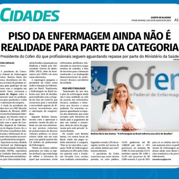 “Piso não é real para parte da categoria”, diz presidente do Cofen em entrevista