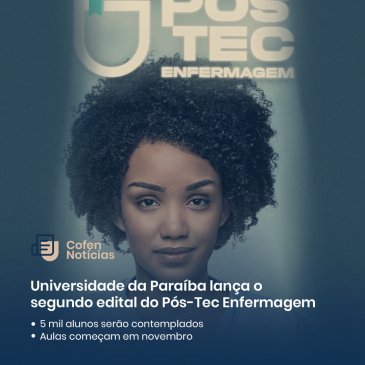 UFPB lança o segundo edital do programa Pós-Tec Enfermagem