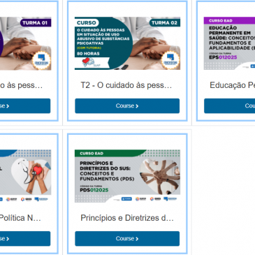 Sesau abre novas turmas para cursos destinados a profissionais do SUS