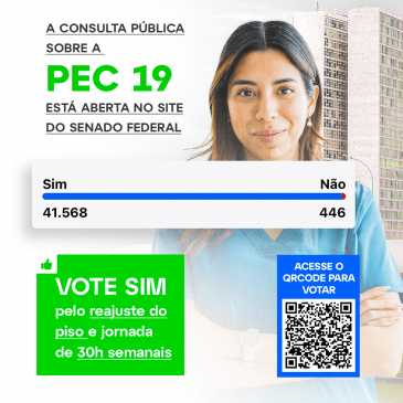 Enfermagem pela jornada de 30 horas semanais!