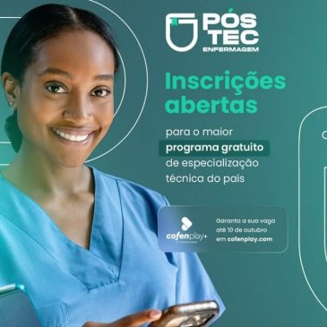 Inscrições abertas para o 4º Edital Pós-Tec Enfermagem 