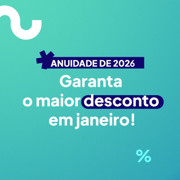 Anuidade de 2026: Garanta o maior desconto em janeiro!