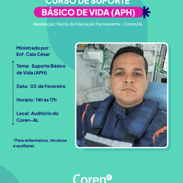 Inscrições abertas para Curso de APH – Avaliação primária no Trauma