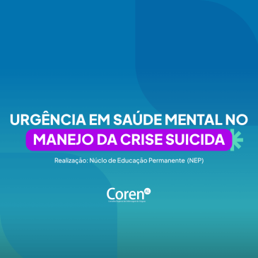 Inscrições Abertas para Curso de Urgência em Saúde Mental no Manejo da Crise Suicida