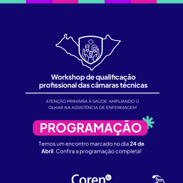 Inscrições abertas para Workshop de Qualificação Profissional das Câmaras Técnicas