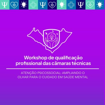 Inscrições abertas para o I Workshop da Câmara Técnica de Atenção Psicossocial do Coren-AL