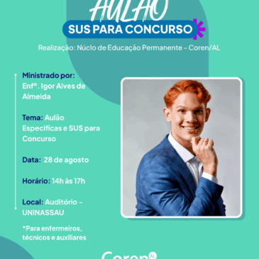 Inscrições para o Aulão de SUS para Concurso